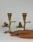Vintage Mottahedeh Brass Candlestick Pair