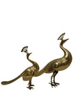 Vintage Brass Peacocks