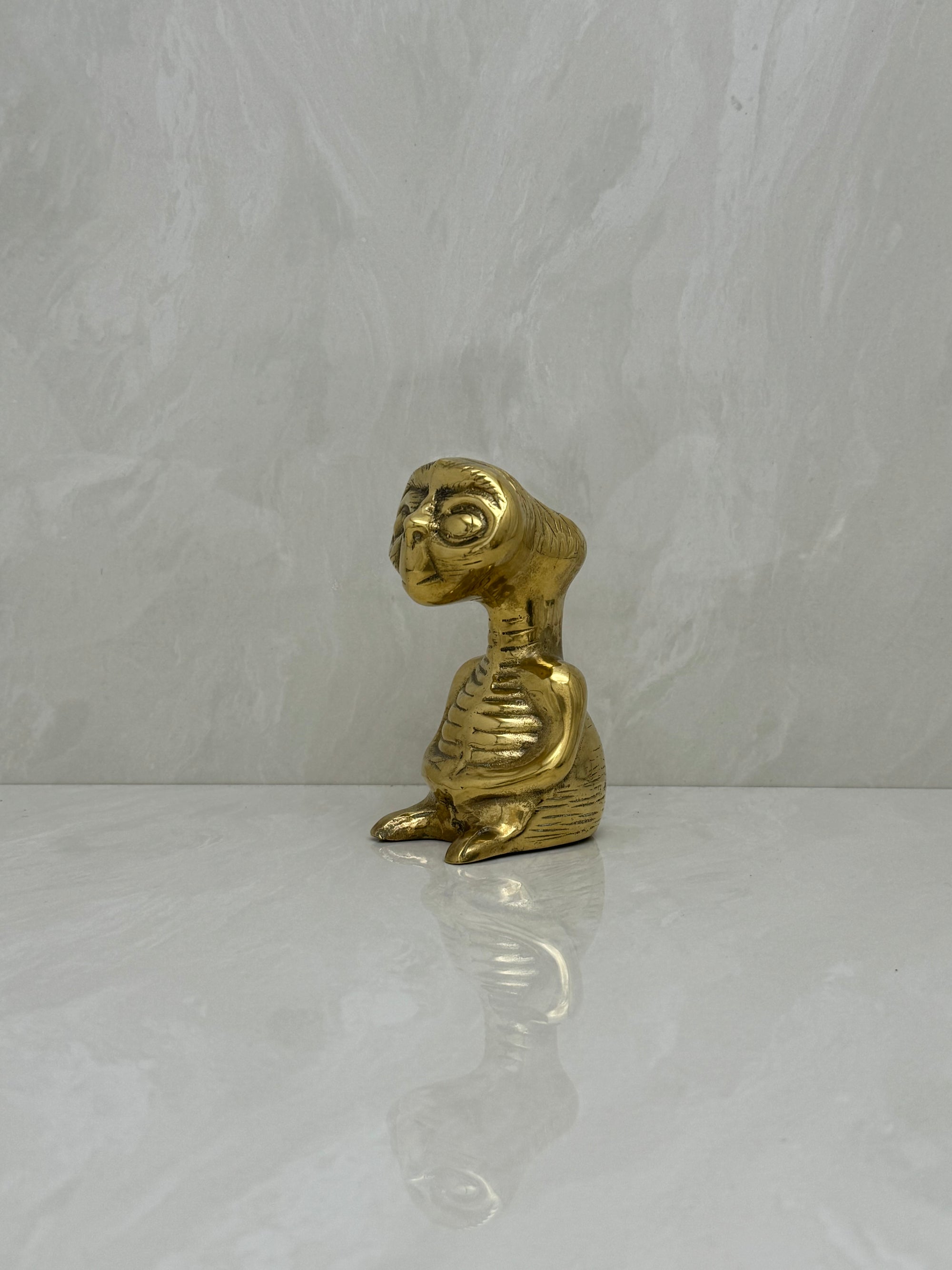 Vintage Brass E.T. Figurine