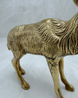 Vintage Brass Antelope