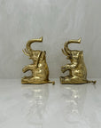 Vintage Brass Elephants-A Pair