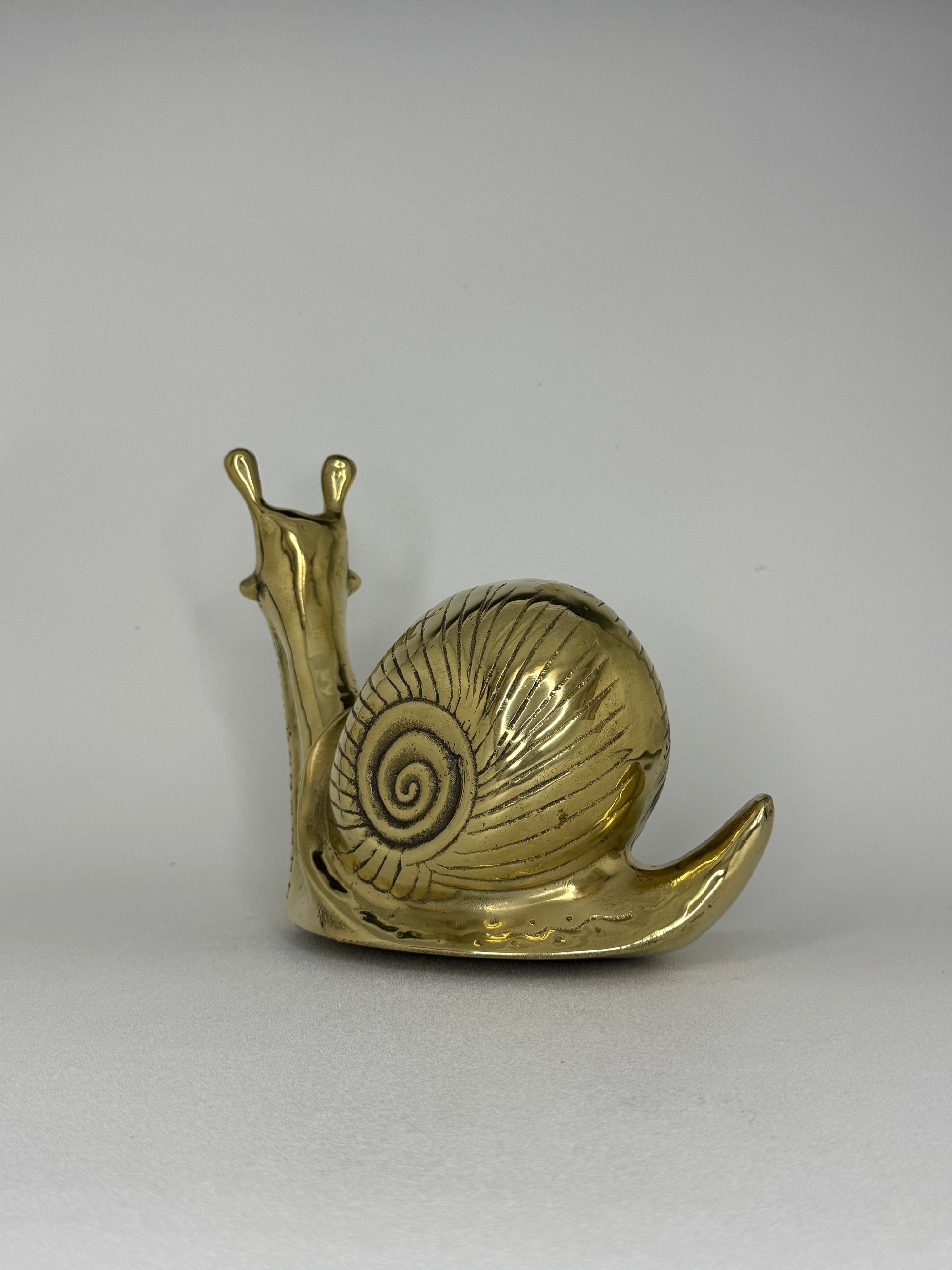 Vintage Brass Snail-Large