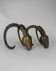Vintage 1981 Dolbi Cashier Ram Horn Sculptures