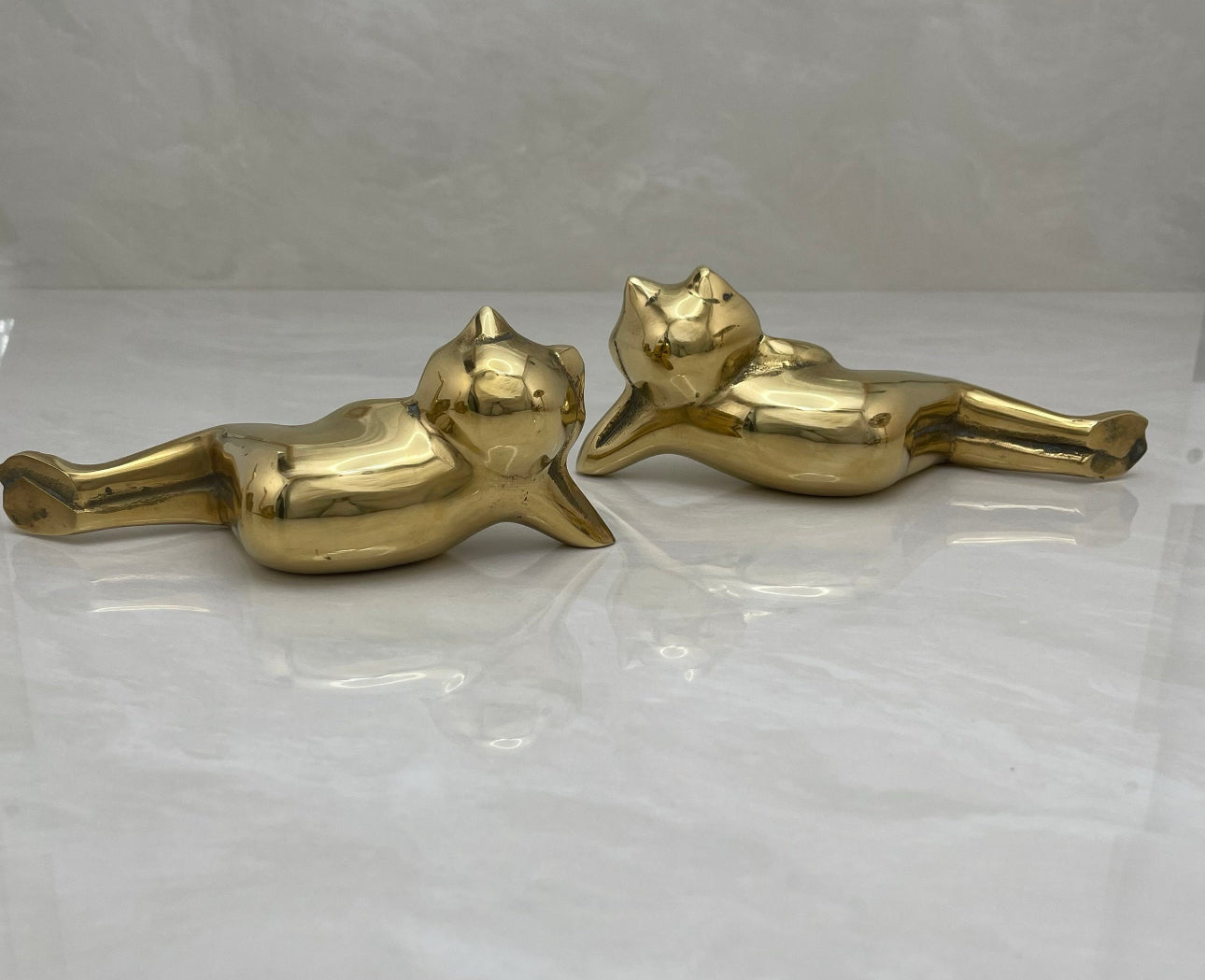 Vintage Brass Frogs-A Pair