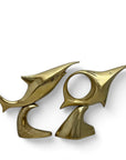 Brass Fish on Stand- A Pair