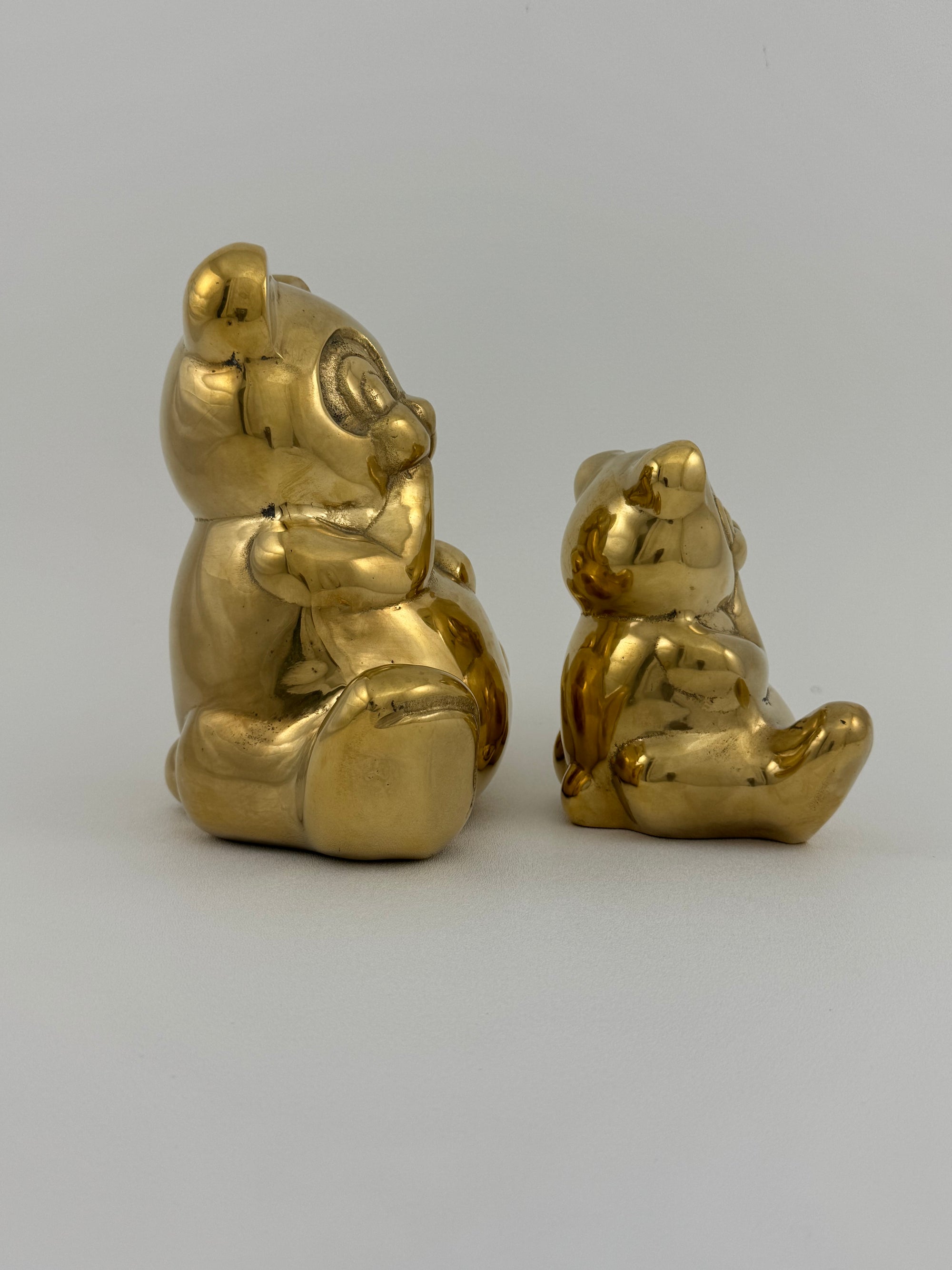 Vintage Brass Bears- A Pair