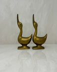 Vintage Brass Goose Bookends-A Pair by Andrea by Sadek