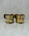 Vintage Brass Elephant Cachepots- A Pair