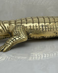 Large Vintage Brass Alligator