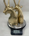 Vintage Brass Antelopes- A  Pair