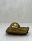 Vintage Brass Baseball Glove and Ball-A Two Piece Set