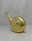 Large Vintage Brass Snail-By Dolbi Cashier