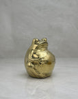 Vintage Brass Big Belly Frog Coin/Wish Bank