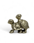 Vintage Small Brass Mating Turtles Ashtray