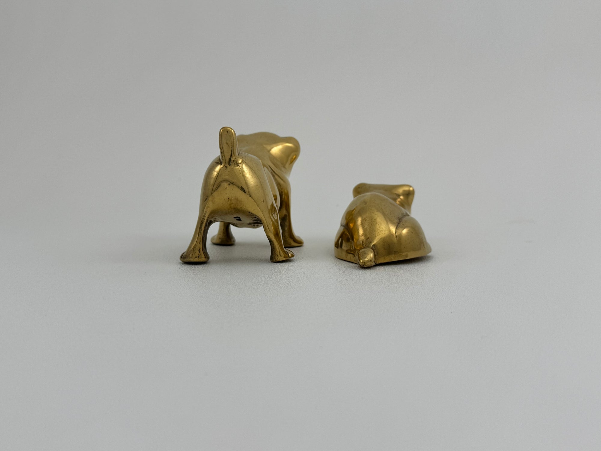 Vintage Brass Bulldogs-A Pair