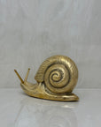 Vintage MCM Brass Snail