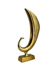 Vintage Mid-Century Brass Peacock Sculpture-17 Inches
