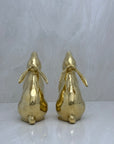 Vintage Brass Rabbit Bookends-A Pair