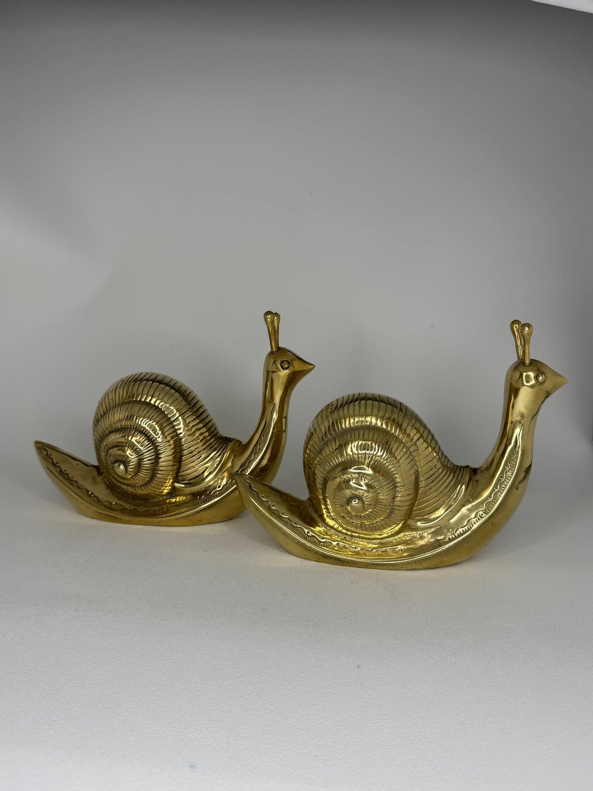 Vintage Brass Snails-A Pair
