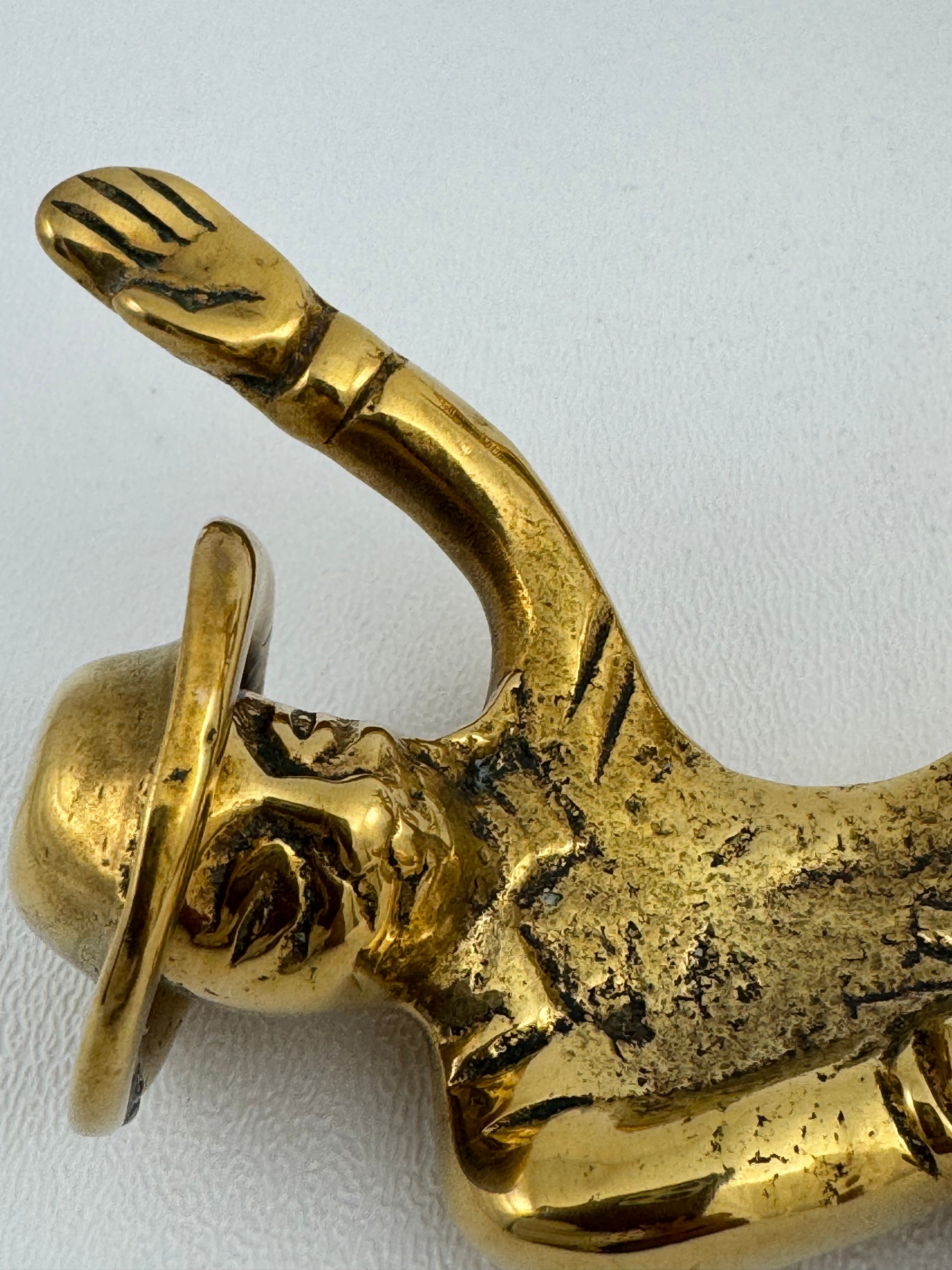Rare Brass Bull Rider Figurine – Rodeo Cowboy Statue, Western Americana