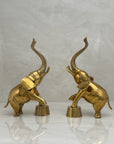 Vintage Brass Circus Elephants- A Pair