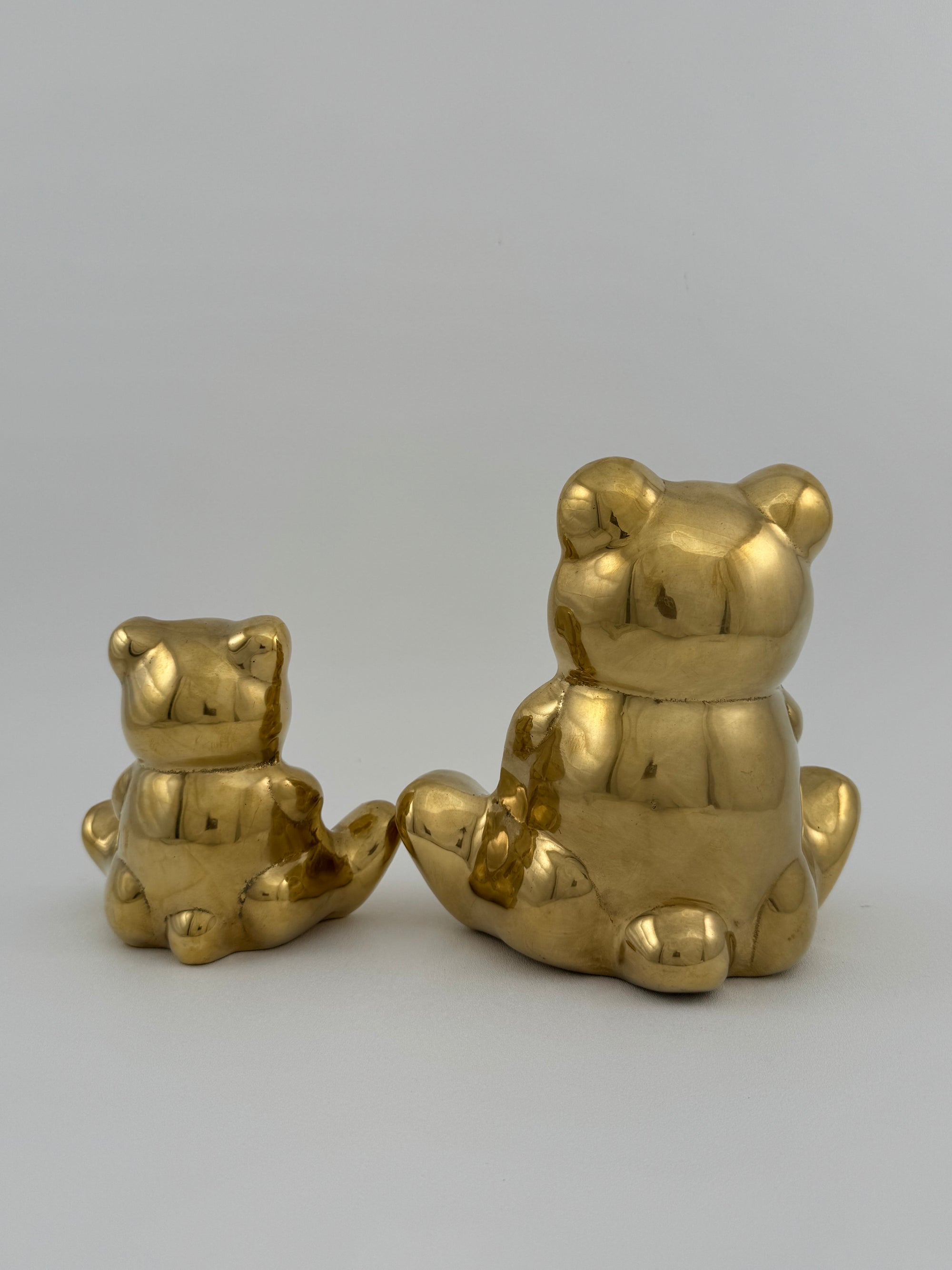 Vintage Brass Bears- A Pair