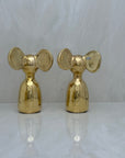 Vintage Brass Mouse-A Pair