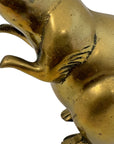 Vintage Brass Beaver Sculpture-10.5 Inches Long