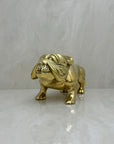 Large Vintage Brass Bulldog