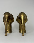 Vintage Brass Elephants- A Pair