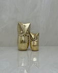 Vintage Brass Owls-Pair