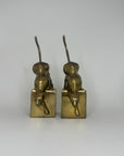 Vintage Brass Panther Bookends
