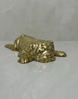 Vintage Brass Bored Bulldog