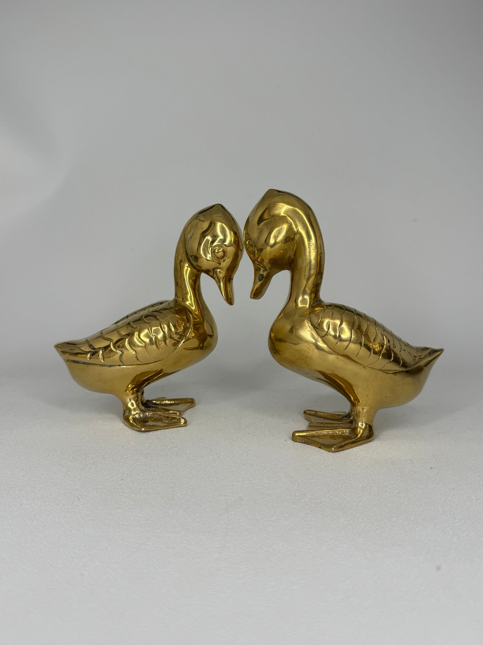 Vintage Brass Ducks