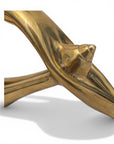 Vintage Brass Yoga Sculpture