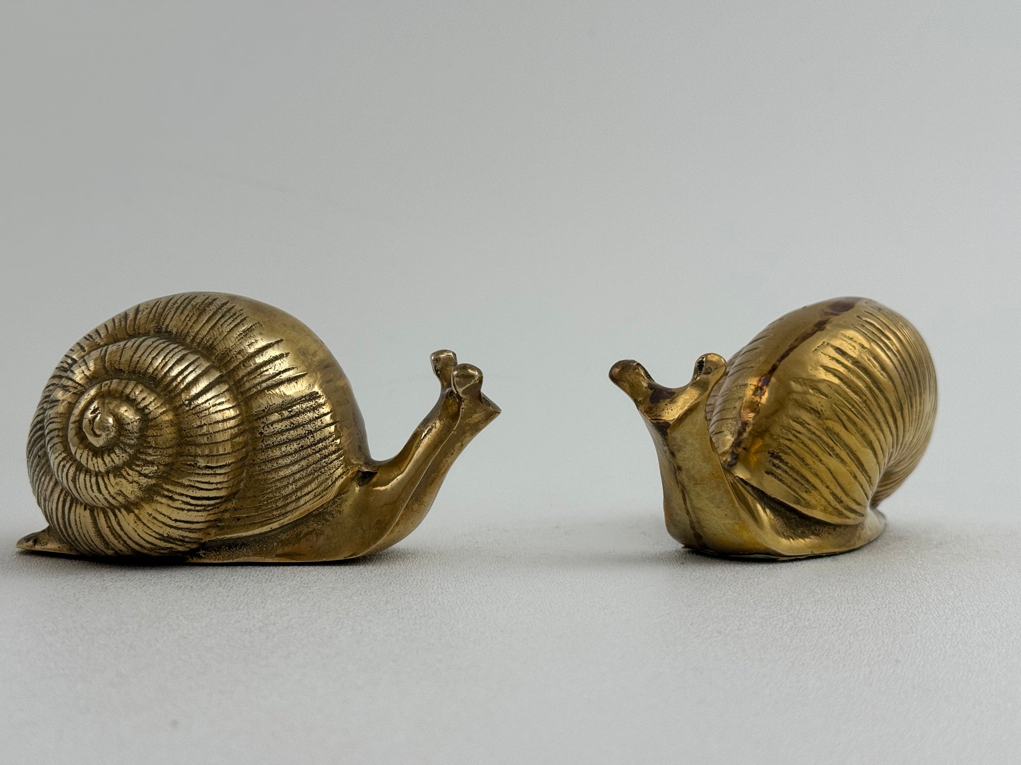 Vintage Brass Snails-A Pair