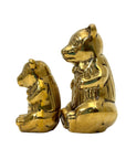 Vintage Brass Bear Figurines | Dapper Bowtie Duo