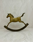Vintage Brass Rocking Horse- Large