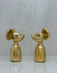 Vintage Brass Mouse-A Pair