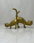 Vintage Brass Cats Tail Up-A Pair