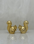 Vintage Brass Adorable Squirrels-A Pair