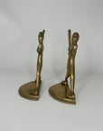 Vintage Brass Baseball Bookends-A Pair by Enesco