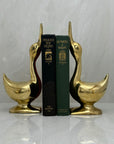 Vintage Brass Goose Bookends-A Pair