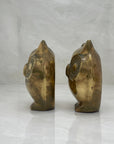 Vintage Brass Owl Bookends-A Pair