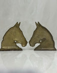 Vintage Brass Horse Head Bookends – Equestrian Mid-Century Set