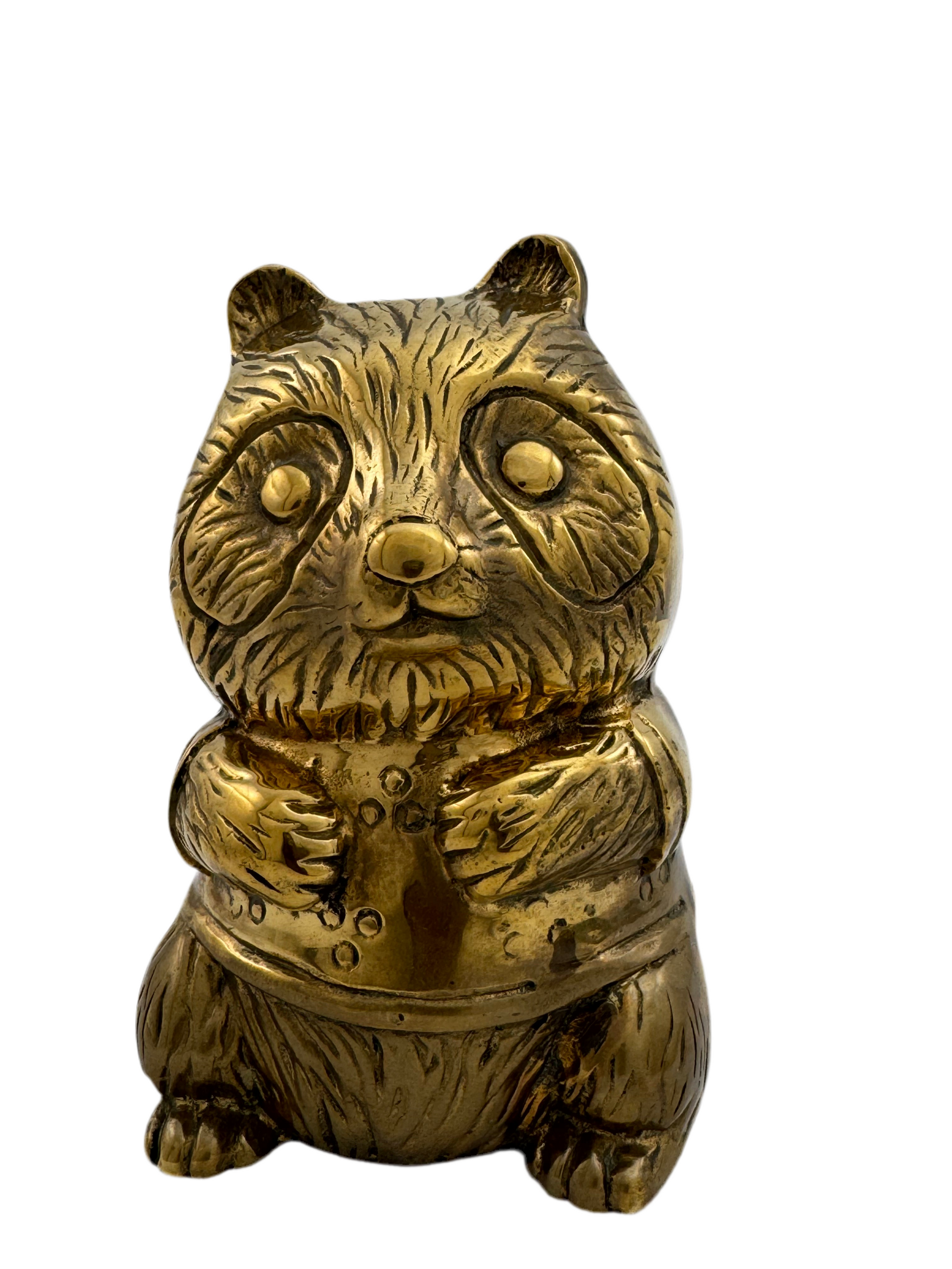 Vintage Brass Panda Bank