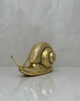 Vintage MCM Brass Snail