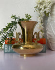 Vintage Brass Butterfly Vase With Butterfly Handles