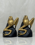 Vintage Bombay Frog on Rock Bookends-A Pair