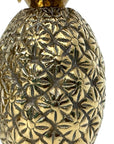 Vintage Brass Pineapple Candle Holders | Mid-Century Tropical Glam Pair- 5 Inches Tall